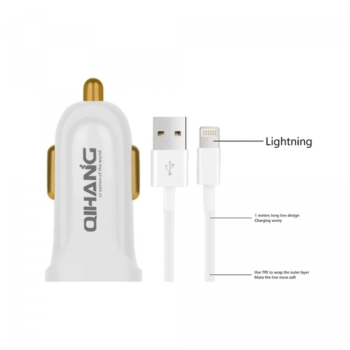 QIHANG QH-1760 Αντάπτορας αυτοκινήτου γρήγορης φόρτισης - Image 2