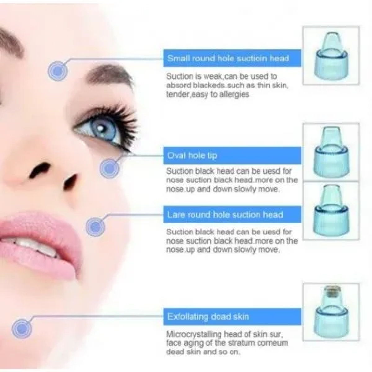 DermaSuction Συσκευή Καθαρισμού Προσώπου & Σμήγματος - Image 4