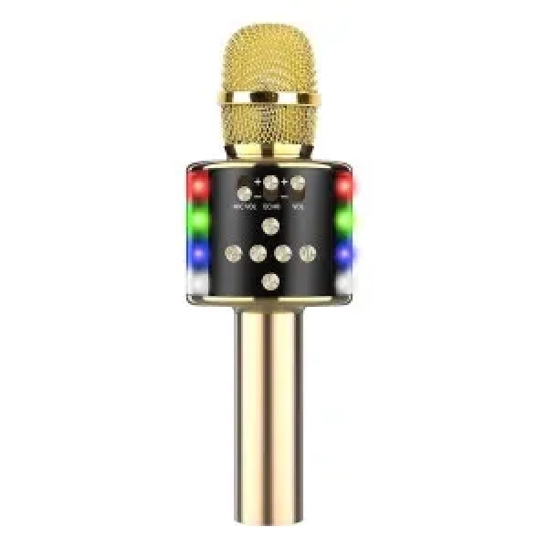 D168 Wireless Bluetooth Karaoke Microphone - ΧΡΥΣΟ