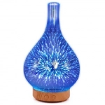 Υγραντήρας αέρα Oil Burner Home Humidificador Diffuser Humidifiers Firework Aromatherapy Diffuser 7 Χρώμα Γυάλινο Βάζο Σχήμα 3D Led