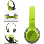 P47 Wireless BT Over Ear Ακουστικά Πράσινα (224) - Image 4