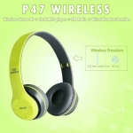 P47 Wireless BT Over Ear Ακουστικά Πράσινα (224) - Image 5