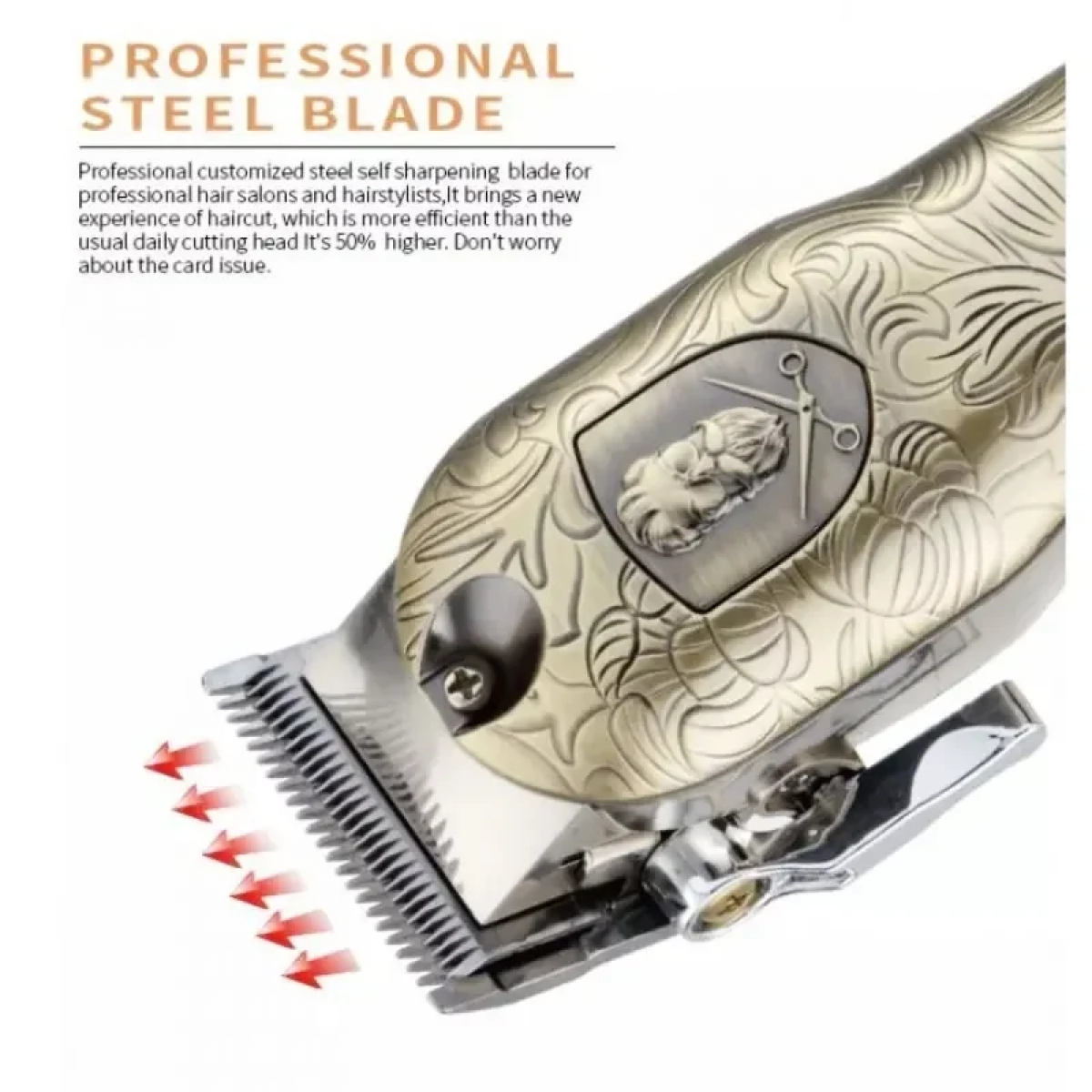 KEMEI ΕΠΑΝΑΦΟΡΤΙΖΟΜΕΝΗ ΚΟΥΡΕΥΤΙΚΗ ΜΗΧΑΝΗ ALL METAL PROFESSIONAL CLIPPER KM-2029