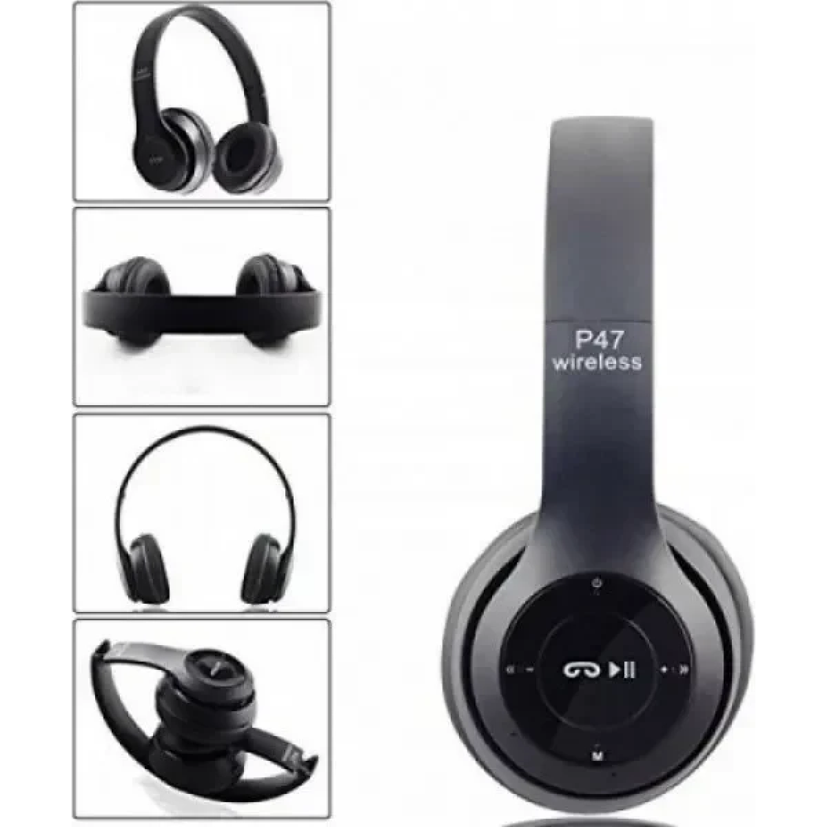 Ασύρματα ακουστικά - Headphones - P47 - 711478 - Black - OEM - Image 9