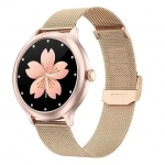 DK19 Aluminium 49mm Smartwatch με Παλμογράφο (Ροζ Χρυσό)