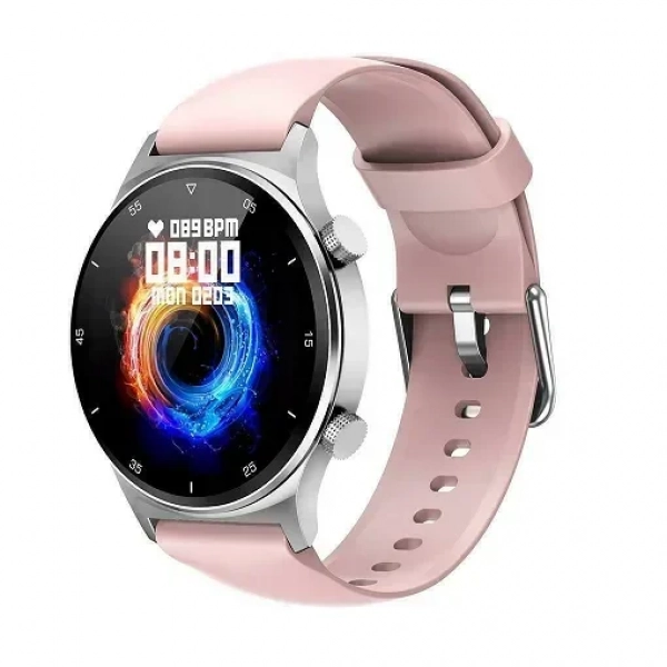 NK09 Smartwatch με Παλμογράφο (Ροζ)