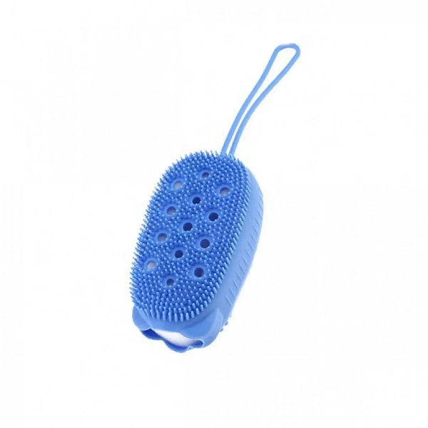 Μαλακή Βούρτσα Μπάνιου Σιλικόνης - Silicone Bath Brush - Μπλέ