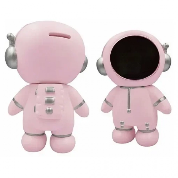 Διακοσμητικό φωτιστικό Led και κουμπαράς αστροναύτης KAIDELI Decorative Led Light Robot Astronaut and Coin Bank KDL.1 Pink (oem)