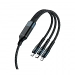 Awei CL-972 120W 3 σε1 Καλώδιο γρήγορης φόρτισης 1,2 m Μπλε