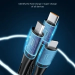 Awei CL-972 120W 3 σε1 Καλώδιο γρήγορης φόρτισης 1,2 m Μπλε