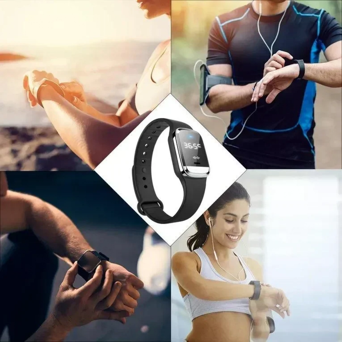 IPL M20 Ultrasonic Αντικουνουπικό Ρολόι Smart watch - Image 3