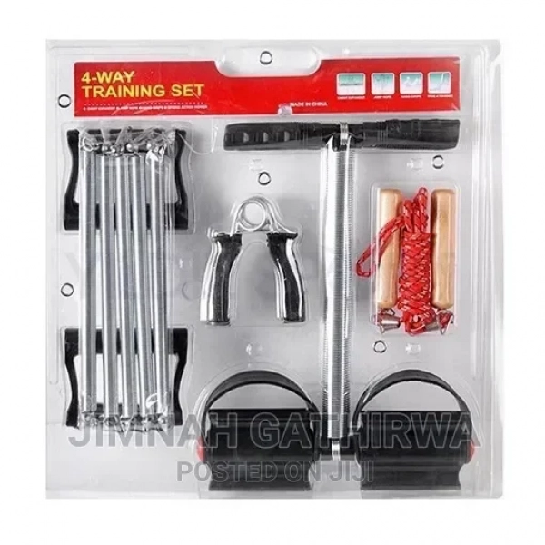 Σετ 4 οργάνων γυμναστικής 4 WAY TRAINING SET Μαύρο