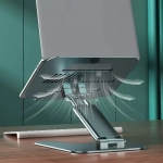 Awei X25 Portable Aluminum Alloy Non-slip Laptop Holder Bracket Laptop Stand Adjustable Foldable COD Green