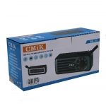 CMIK MK-101 Φορητό Ραδιόφωνο Ηλιακό με Bluetooth και USB - Μαύρο - Photo10
