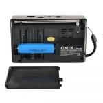 CMiK MK-958 Φορητό Ραδιόφωνο Επαναφορτιζόμενο με USB - Μαύρο - Photo3
