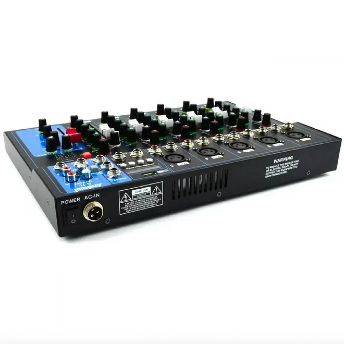 Επαγγελματικός μίκτης ήχου 7 κανάλια Usb Andowl Q-7L