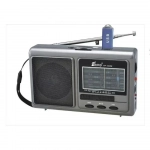 Φορητό Επαναφορτιζόμενο Ραδιόφωνο FP-1525U με USB σε Ασημί Χρώμα - Photo6