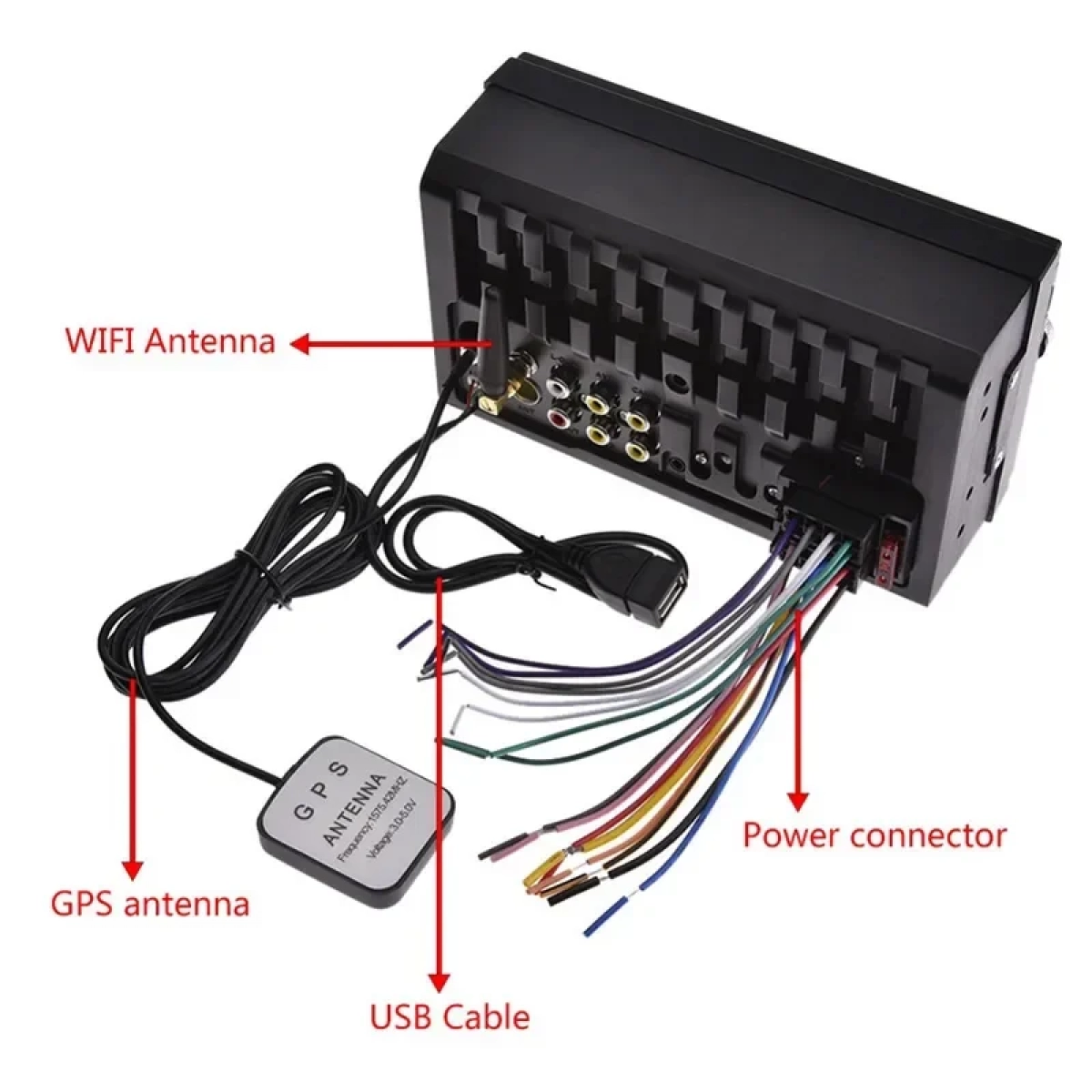 GPS multimedia ηχοσύστημα αυτοκινήτου 2DIN με οθόνη 7″, MP5 player & τηλεχειριστήριο 7030GM | OEM