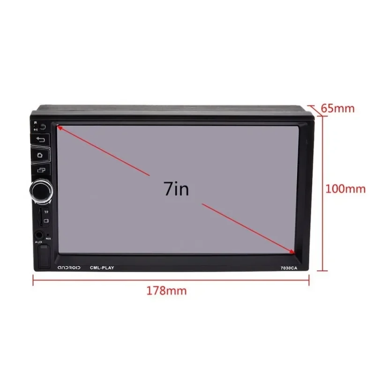 GPS multimedia ηχοσύστημα αυτοκινήτου 2DIN με οθόνη 7″, MP5 player & τηλεχειριστήριο 7030GM | OEM