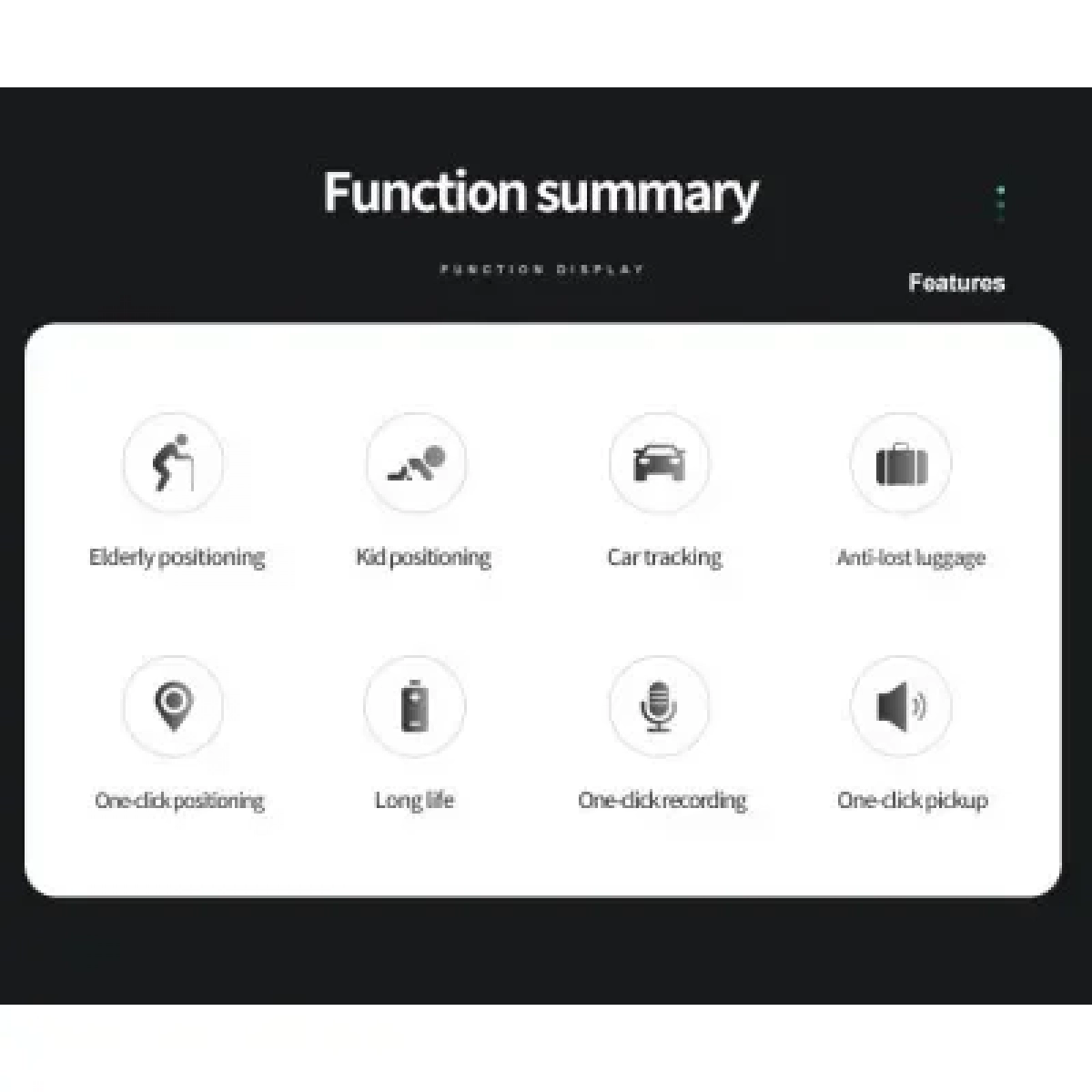 GPS Tracker GF-09 Mini Μαύρο