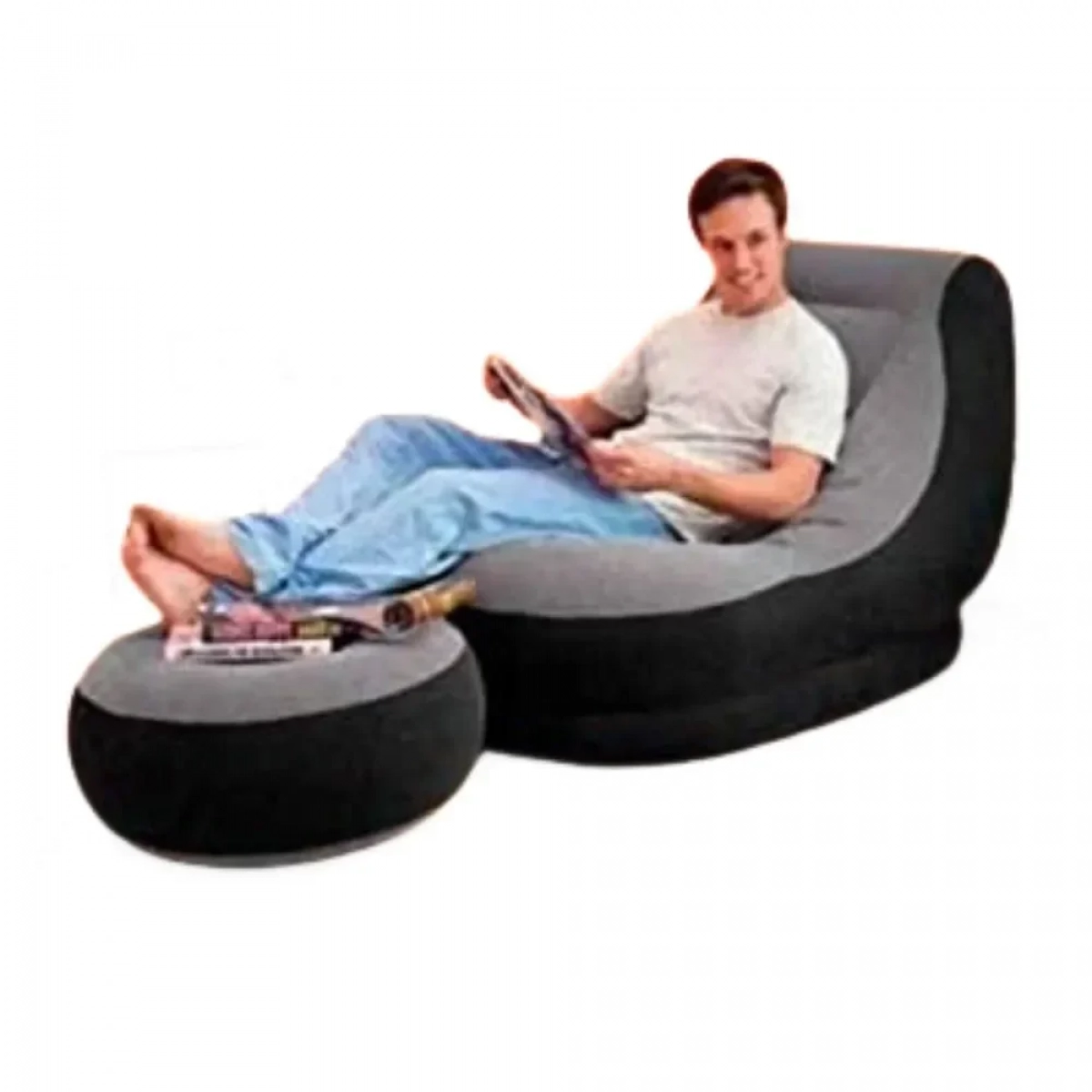 Πολυθρόνα Φουσκωτή Με Υποπόδιο Inflatable Air Sofa OEM Intime Yt-125 - Photo12