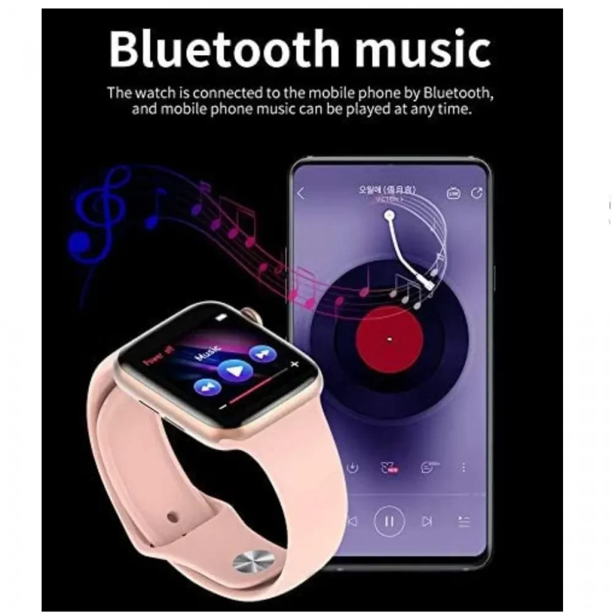 Smartwatch H6 Pro Ροζ - Photo2