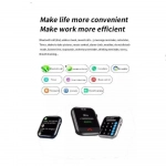 Smartwatch LD6 Σειρά 6 Αδιάβροχο με HD Οθόνη και Bluetooth Κλήση - Μαύρο - Photo3