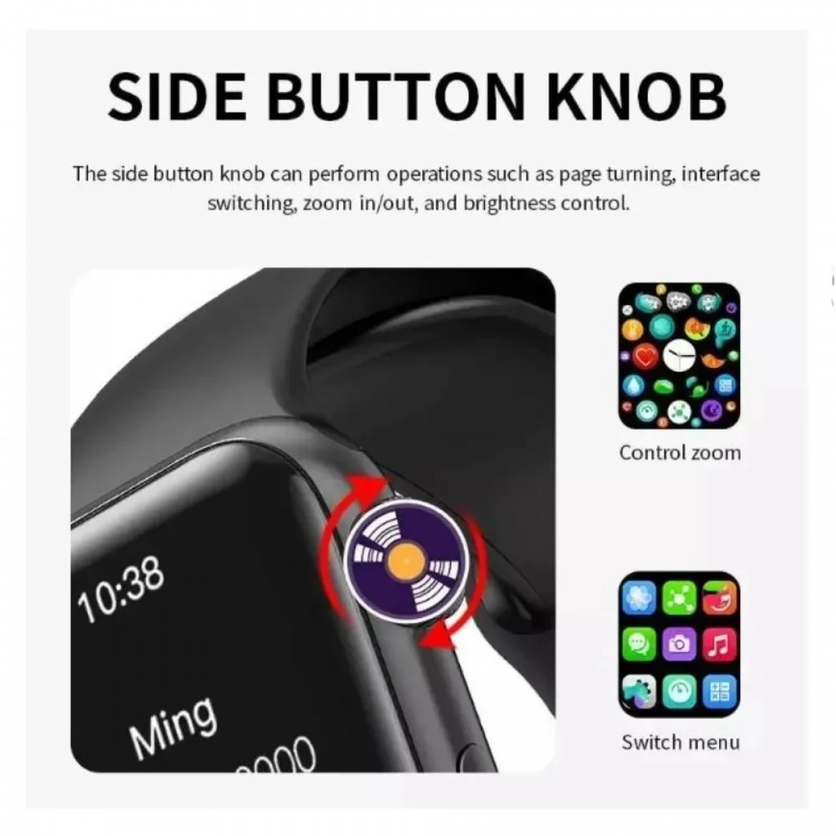 Smartwatch LD6 Σειρά 6 Αδιάβροχο με HD Οθόνη και Bluetooth Κλήση - Μαύρο - Photo7