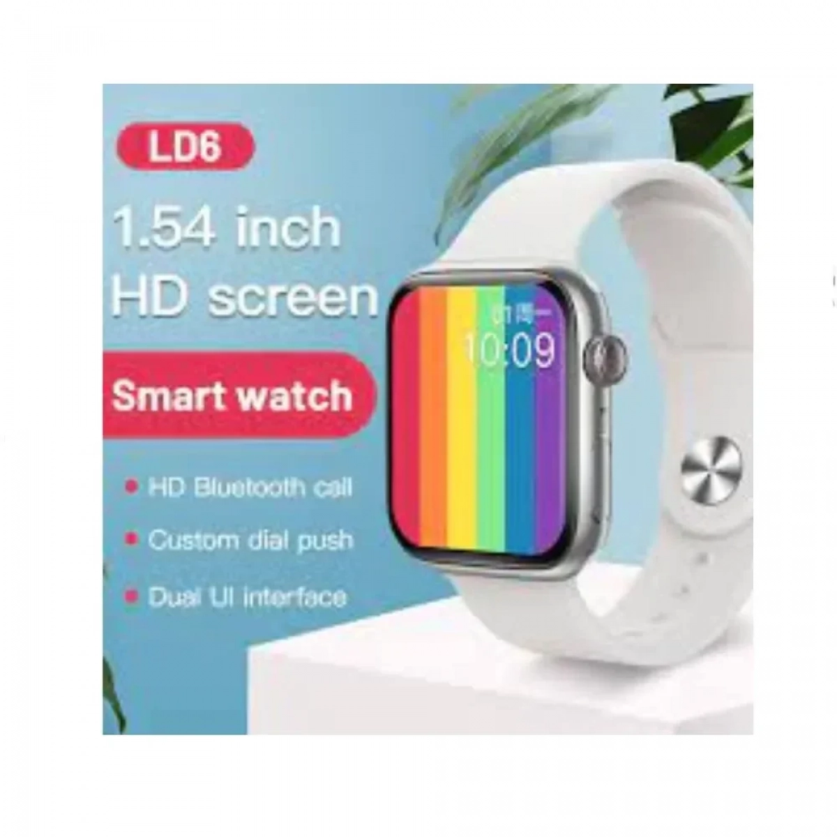 Smartwatch LD6 Σειρά 6 Αδιάβροχο με HD Οθόνη και Bluetooth Κλήση - Ροζ - Photo2