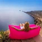 Lazy Bag 15320 Φουσκωτό Στρώμα & Κάθισμα Ξαπλώστρα Ροζ