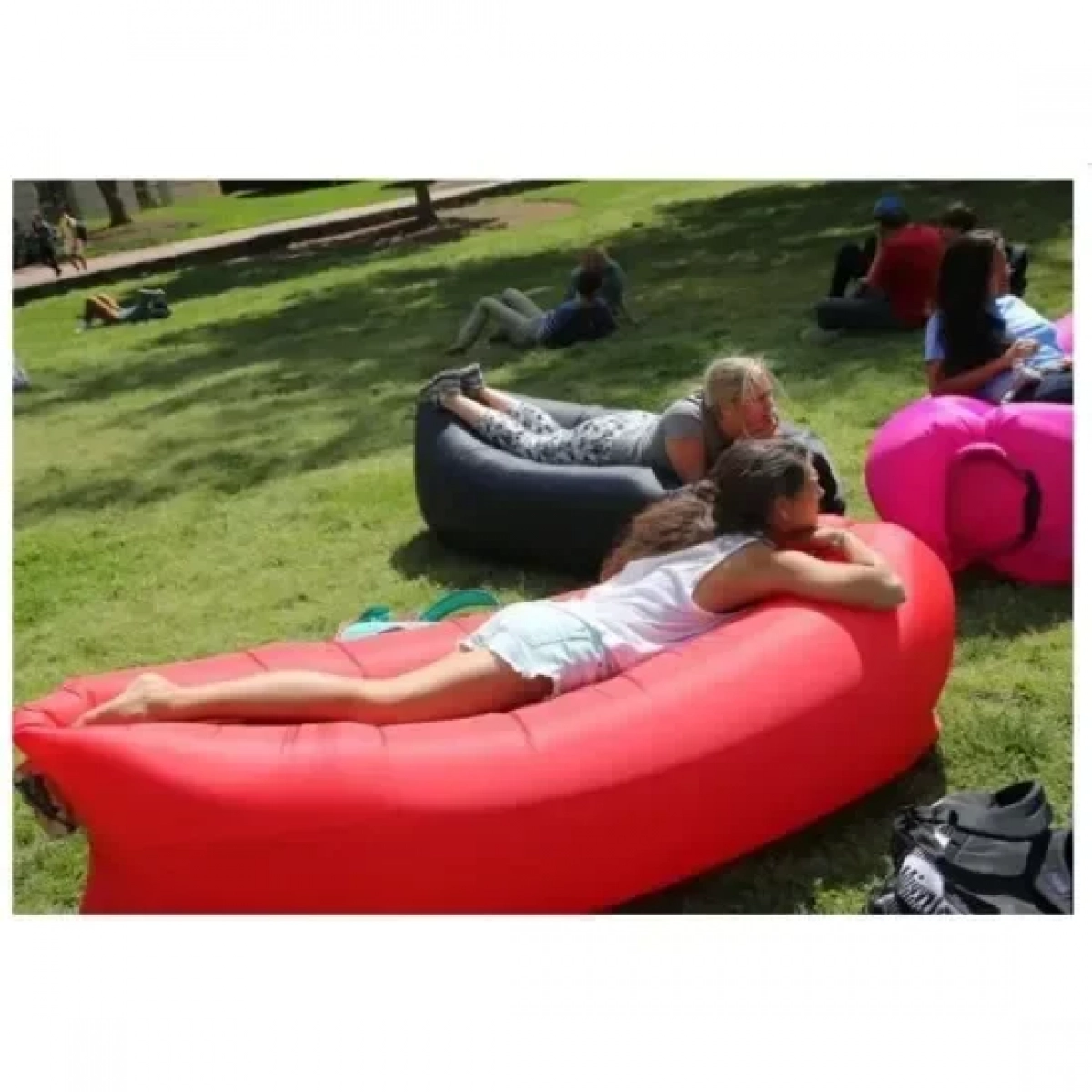 Lazy Bag Cloud Lounger 180x70εκ. Πορτοκαλί
