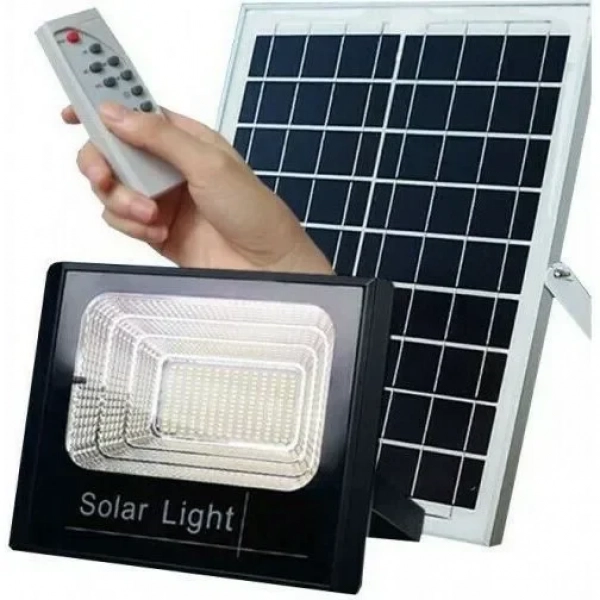 Lucas LED Στεγανός Ηλιακός Προβολέας IP66 Ισχύος 40W με Τηλεχειριστήριο και Ψυχρό Λευκό Φως SO11040