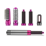 VGR Ηλεκτρική Βούρτσα Hot Air Styler 600W Γκρι/Φούξια