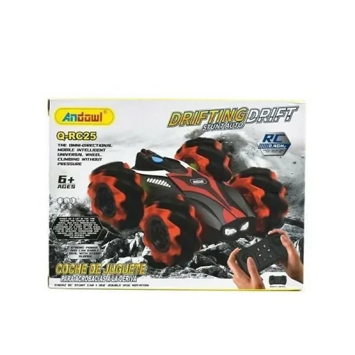 Andowl Q-RC25 Τηλεκατευθυνόμενο Αυτοκίνητο Stunt Κόκκινο