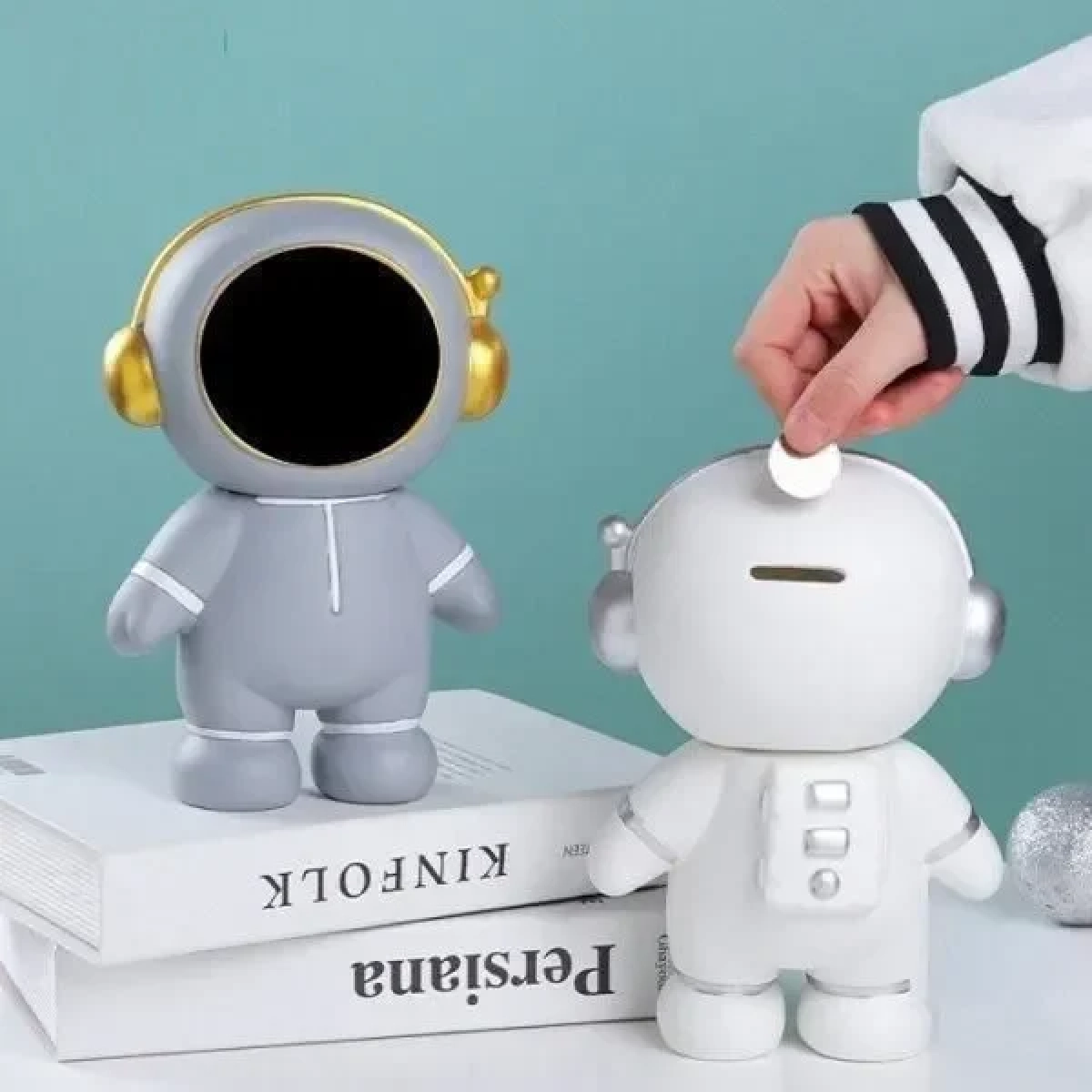 Διακοσμητικό φωτιστικό Led και κουμπαράς αστροναύτης KAIDELI Decorative Led Light Robot Astronaut and Coin Bank KDL.1 Pink (oem)