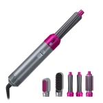 VGR Ηλεκτρική Βούρτσα Hot Air Styler 600W Γκρι/Φούξια