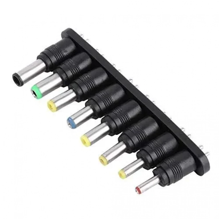 8 in1 Laptop Charger Adapter Tips Universal AC DC Power Adapter 2pin Plug Charger Tips For Sony Samsung PC Notebook Laptop
