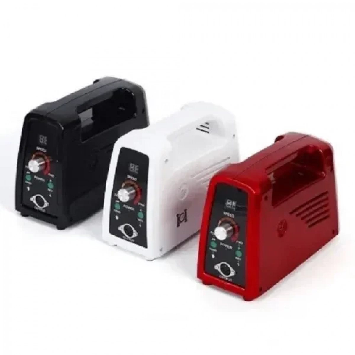 ZS703 Τροχός Νυχιών Ρεύματος 35000rpm με Πεντάλ σε Κόκκινο Χρώμα 65W