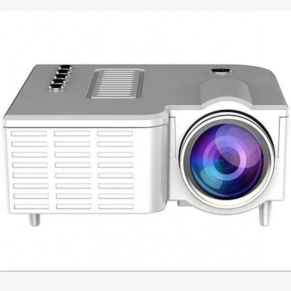 Φορητός προβολέας ενσύρματο ίδιας οθόνης Hd Home Projector Mini 3D Projector λευκός