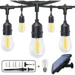 48FT/15LED Solar String Lights Outdoor