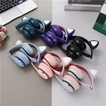 Cat Ears Y47 Ασύρματα Bluetooth On Ear Ακουστικά Ροζ