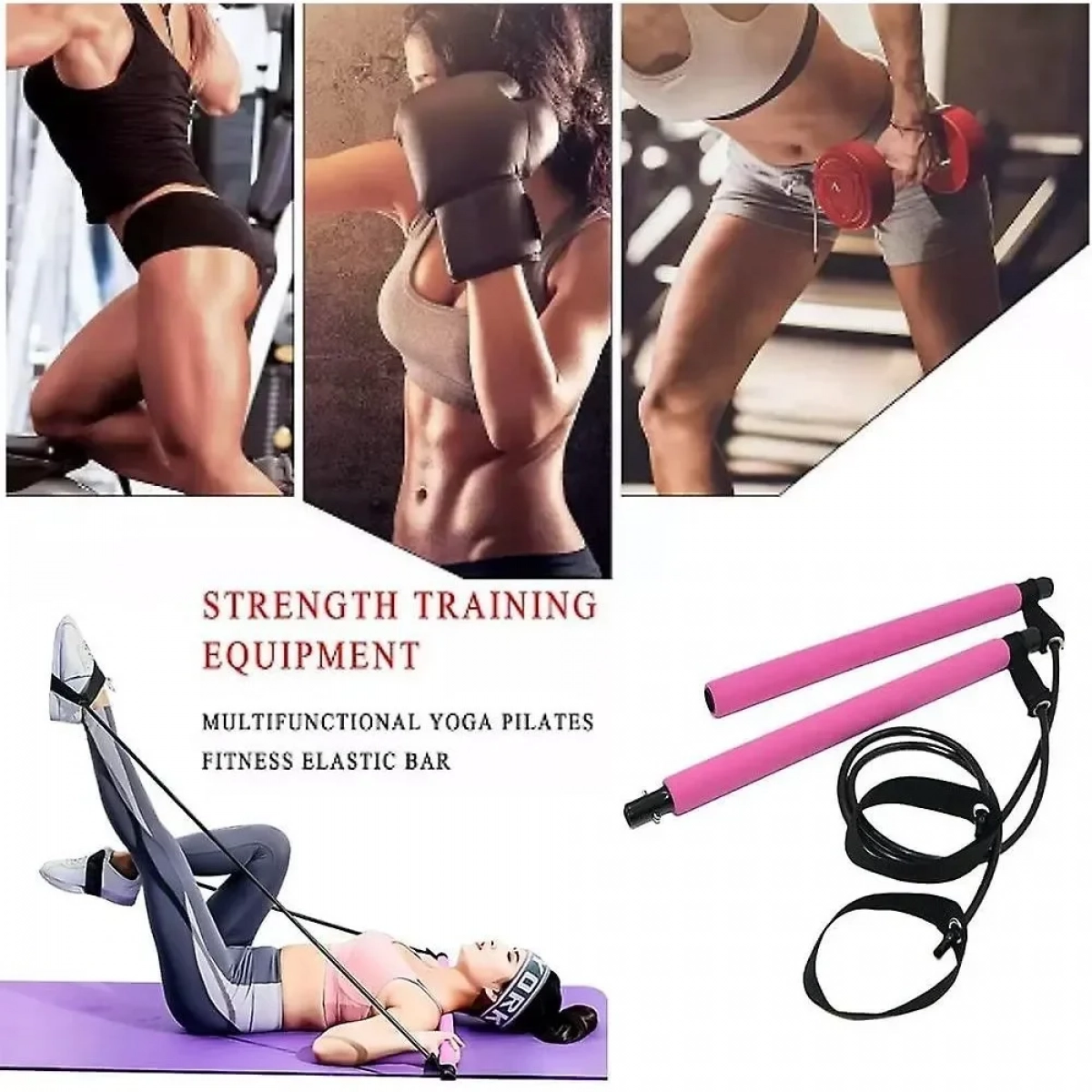 Όργανο Εκγύμνασης Portable Pilates Studio Ροζ