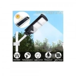 Ηλιακό Φωτιστικό Δρόμου με Ανιχνευτή Κίνησης 90W Solar Light Led σε Μαύρο Χρώμα FOYU FO-5590