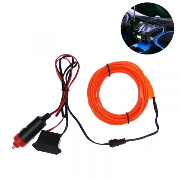 Ταινία Φωτισμού Αυτοκινήτου - Car Cold Light Line 2M - Red