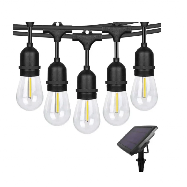 48FT/15LED Solar String Lights Outdoor