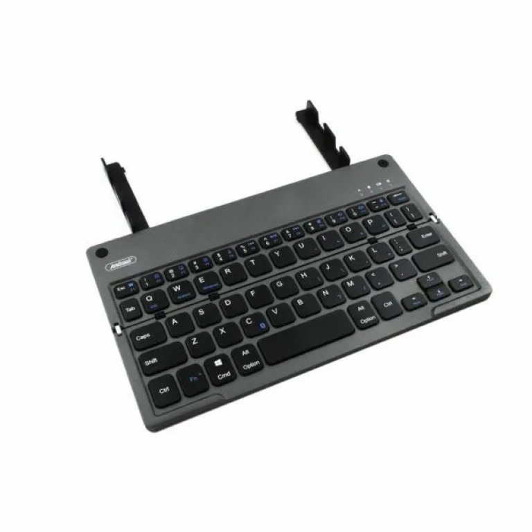 Mini Αναδιπλούμενο Πληκτρολόγιο Bluetooth για Smartphone & Tablet Andowl Q-WK805 – Γκρι ανθρακί