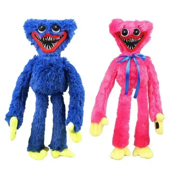 Σετ 2 Λούτρινα Huggy Wuggy Μπλε Ροζ 40cm