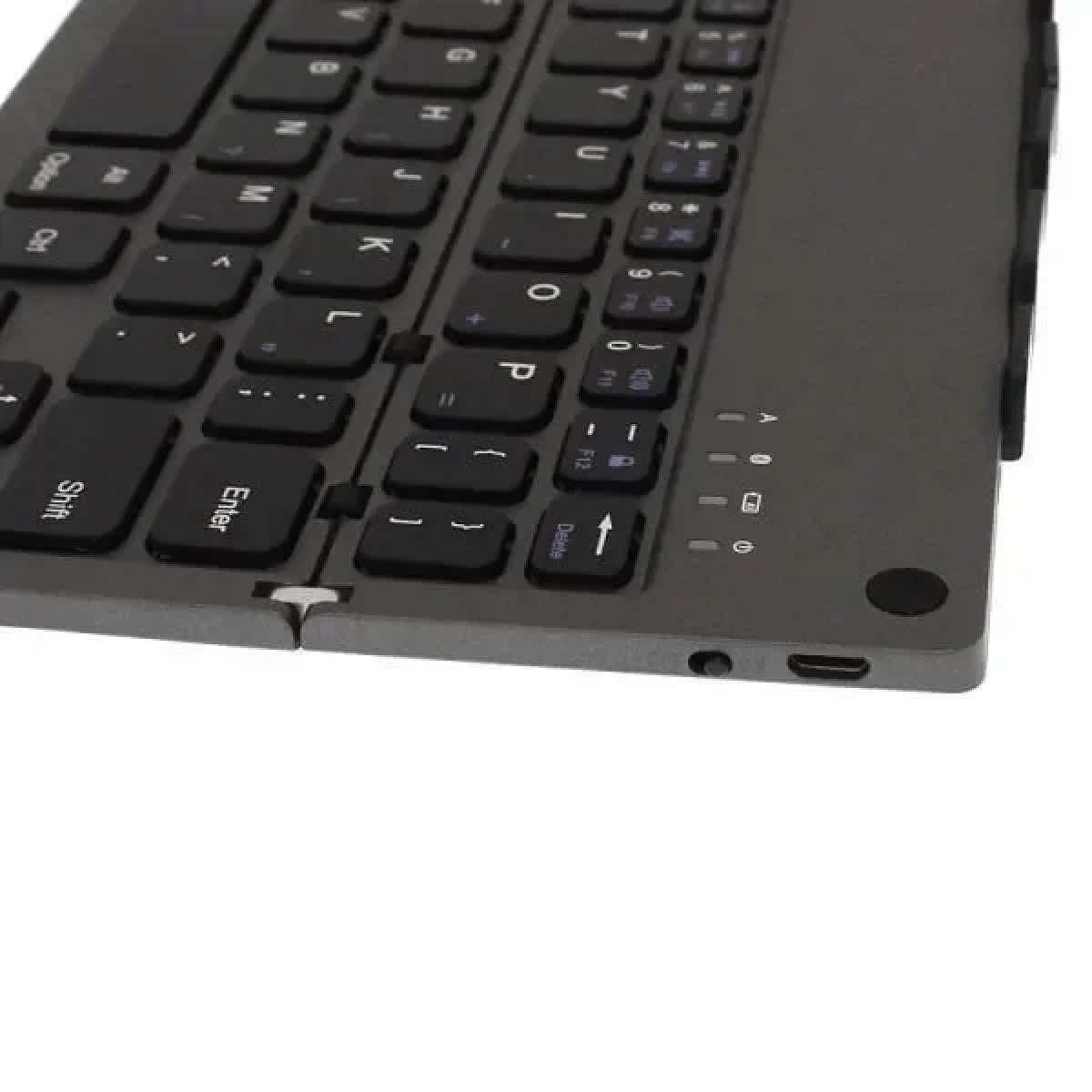 Mini Αναδιπλούμενο Πληκτρολόγιο Bluetooth για Smartphone & Tablet Andowl Q-WK805 – Γκρι ανθρακί