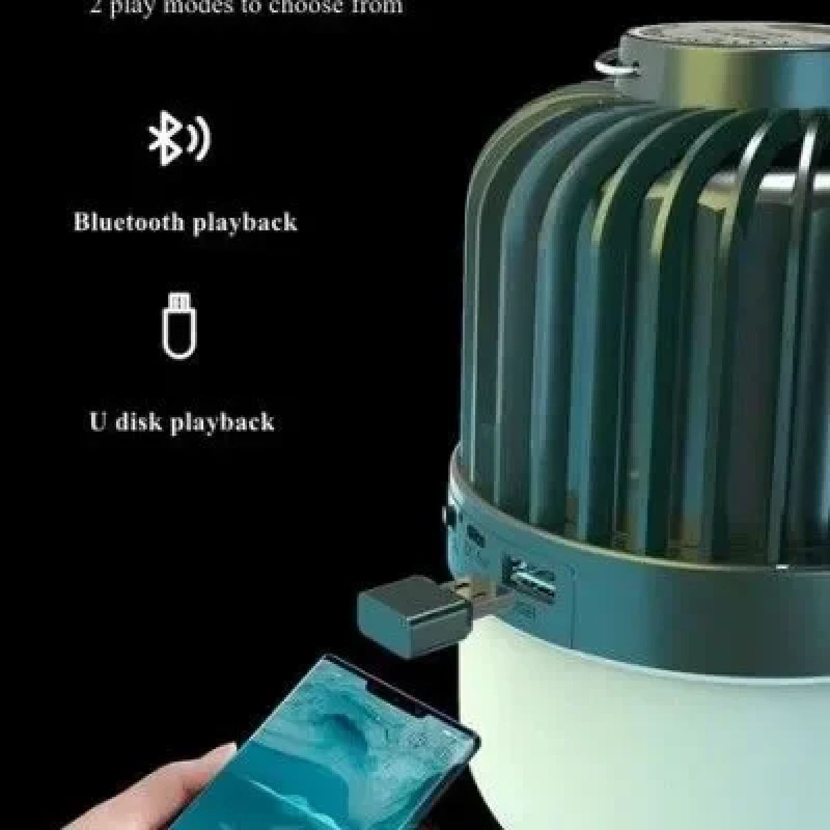 Λάμπα Φορητή Wireless Speaker HS-LY01-V1