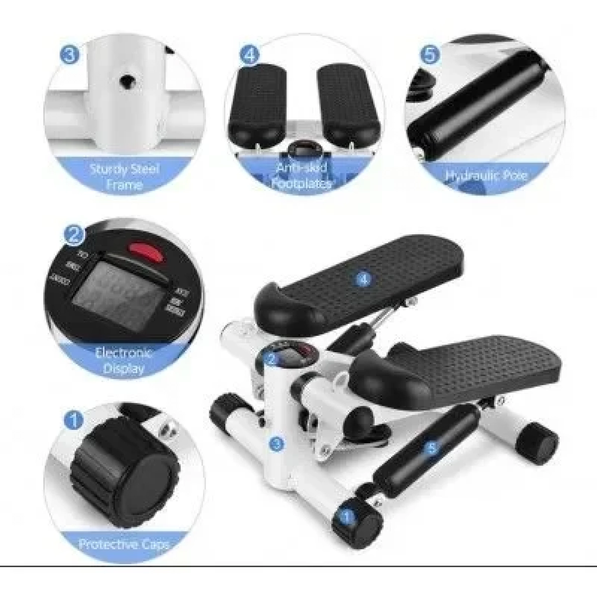 Clever 090052 Mini Stepper με Λάστιχα Εκγύμνασης
